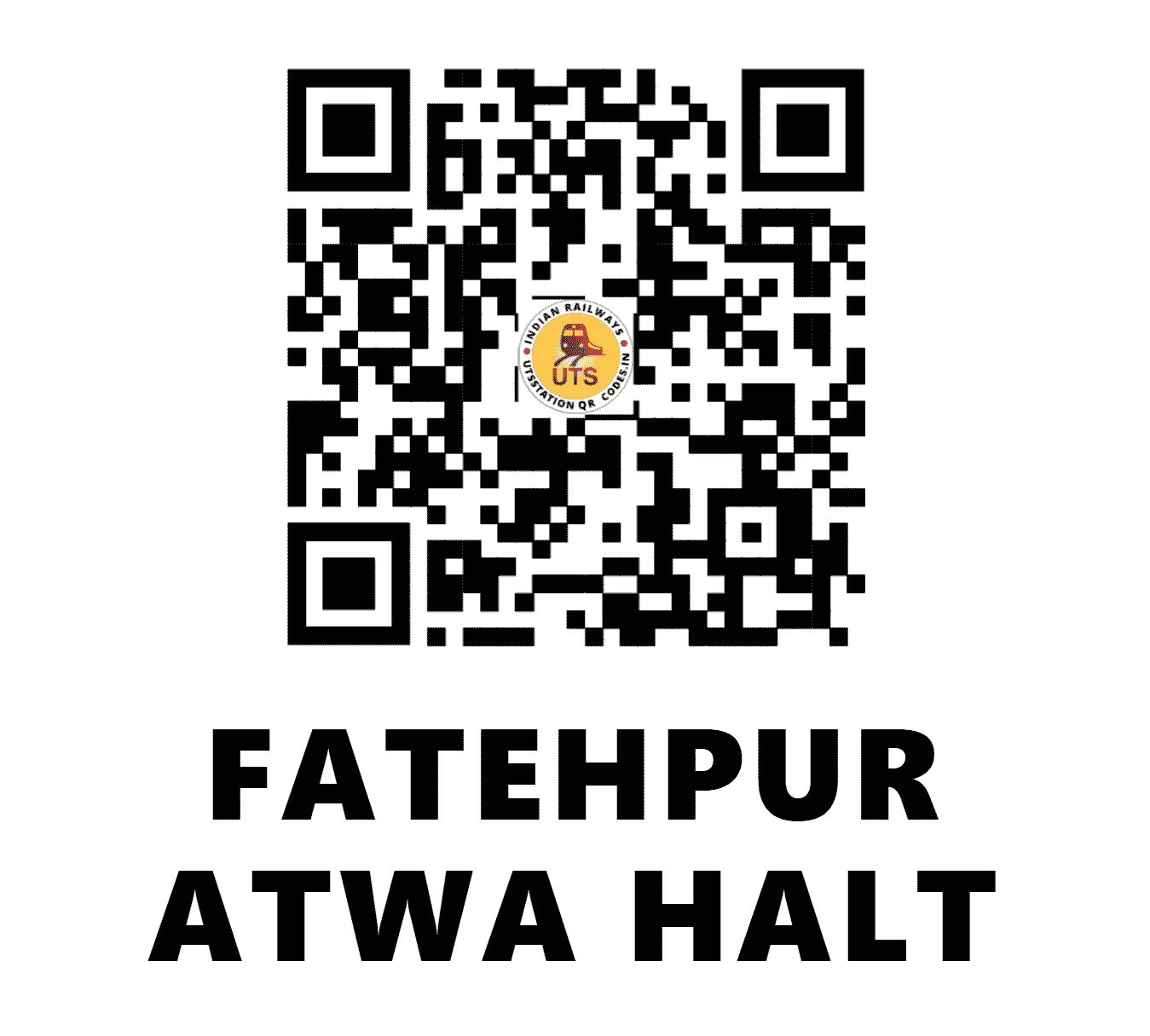 UTS QR Code for FATEHPUR ATWA HALT - FPAW - NE (UTTAR PRADESH)